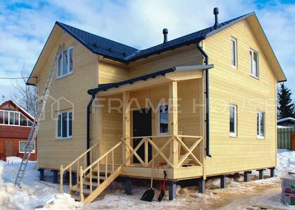 Каркасный дом полтора этажа в д. Афанасово